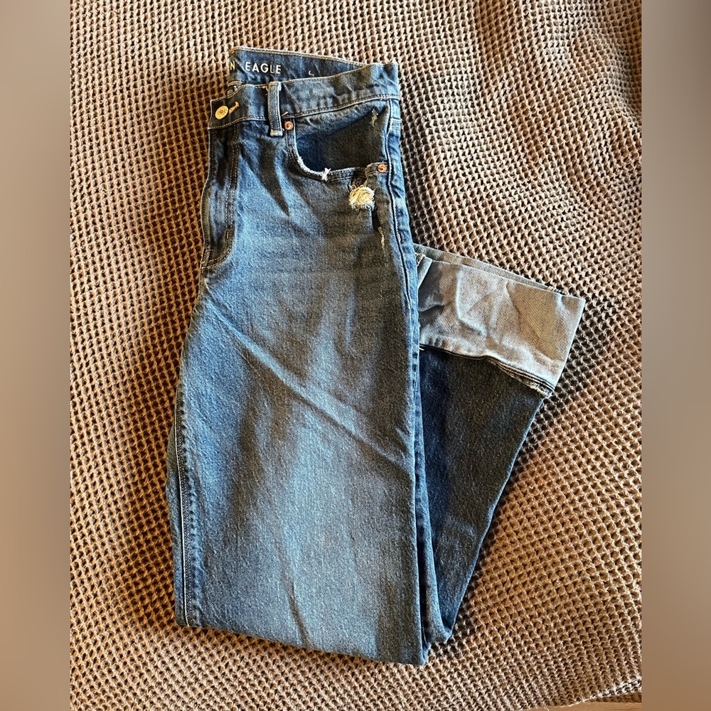 American Eagle Cuffed Stovepipe Jeans